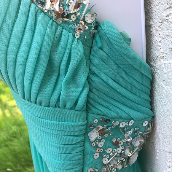Cache Prom Aqua Dress NWT - Picture 6 of 8